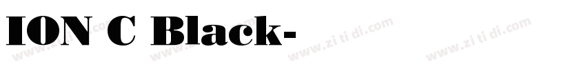 ION C Black字体转换
